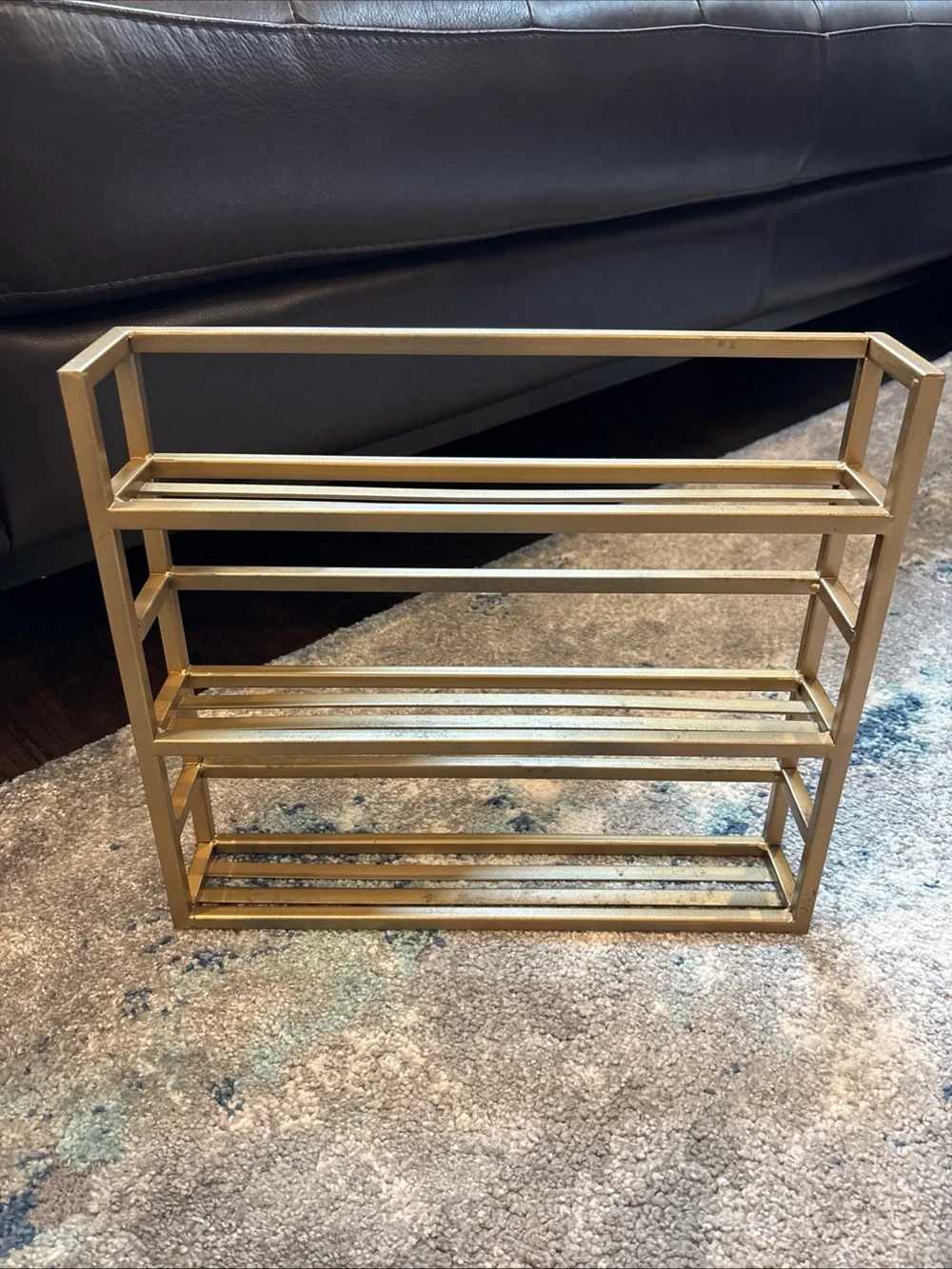 Gold Metal Tiered Organizer Shelf